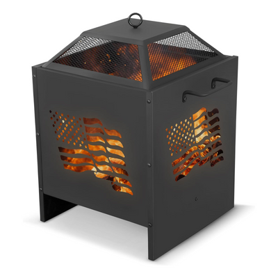 Garnetics Fire Pit Portable Wood Grill for Outdoors