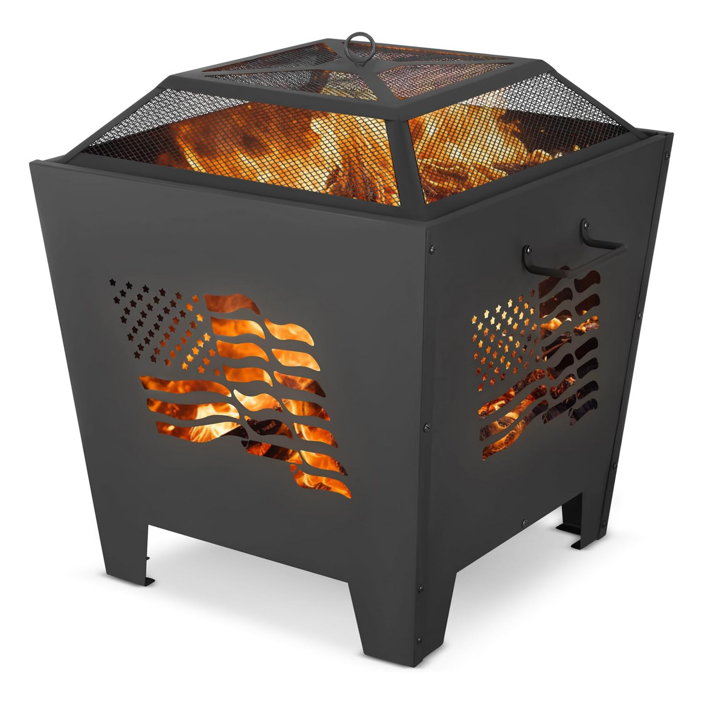Garnetics Fire Pit Portable Wood Grill for Outdoors